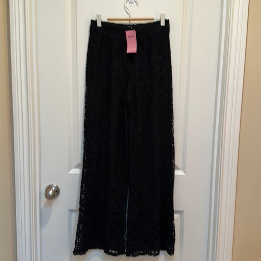Wide Leg Lace Pants